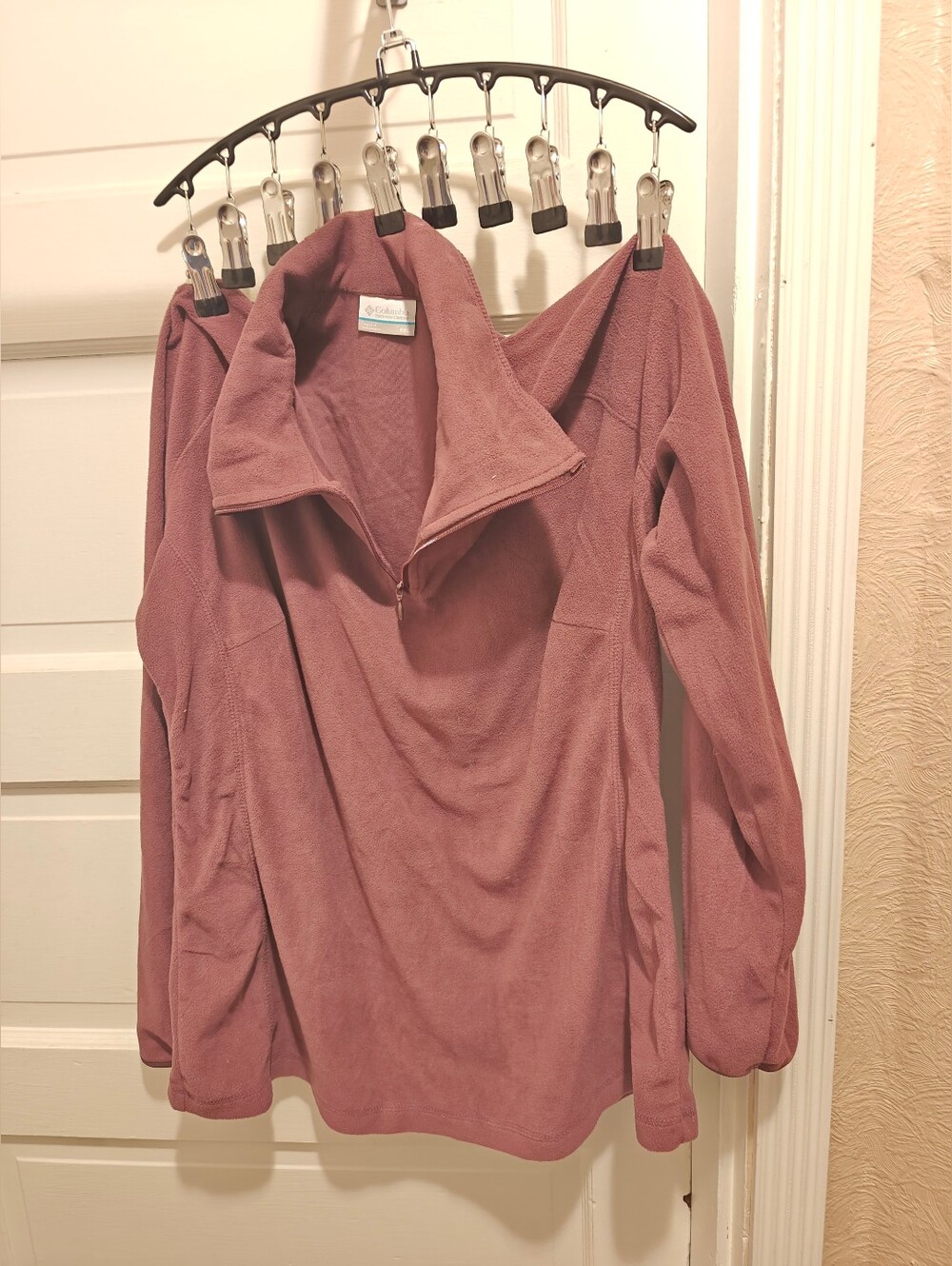 Columbia Sweater Womens XXL Long Sleeve Pullover 1/4 Zip Stretch Lightweight